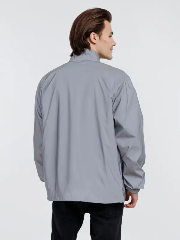 Ветровка Manifest 2.0 из светоотражающей ткани, серая, размер XS/S Ветровка Manifest 2.0 из светоотражающей ткани, серая, размер XS/S