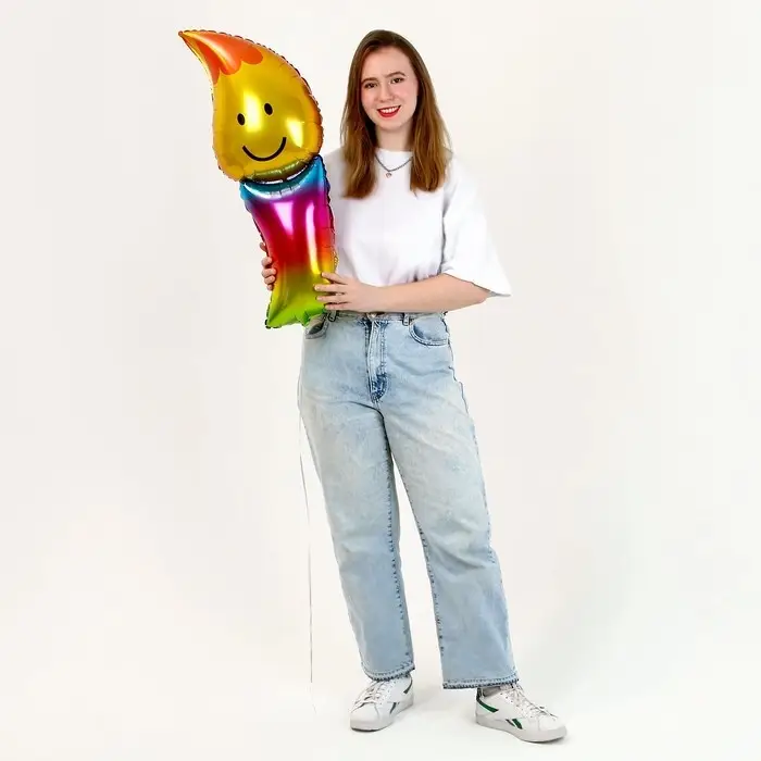 Воздушные шары фольгированные 38 Воздушные шары фольгированные 38" «Свеча градиент»