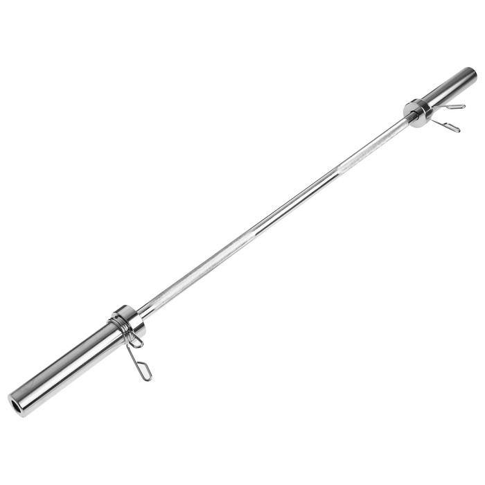 Гриф тренировочный с замками ONLYTOP, вес 8,5 кг, 150 см, d=50 мм, до 135 кг Гриф тренировочный с замками ONLYTOP, вес 8,5 кг, 150 см, d=50 мм, до 135 кг