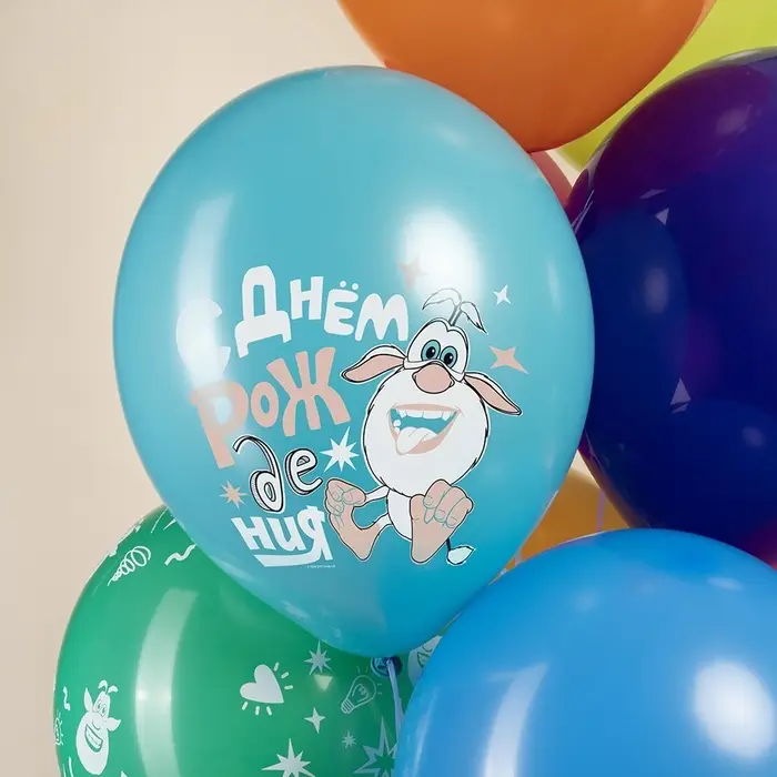Воздушные шары латексные 12" «Буба», 25 шт., МИКС