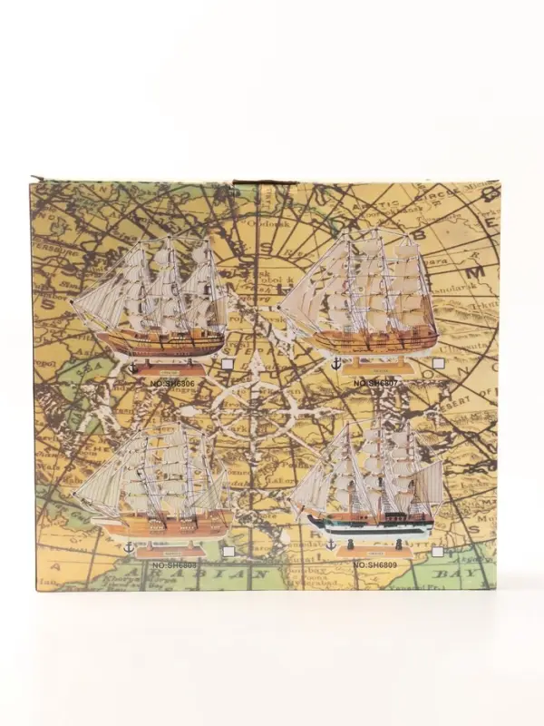 Сувенирная модель корабля &laquo;Алые паруса&raquo;, коричневый корпус, 43&times;8&times;37 см