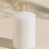 Свеча пасхальная столбик "С Праздником Светлой Пасхи" 5х8 см