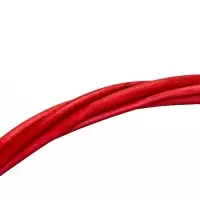 Корзина плетеная 32 х 32 х 14 см, ручка h=14 см красный НГ ткань