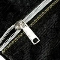 Портфель 1 отделение А4, текстильный, на молнии, с ручками, с карманом, чёрный