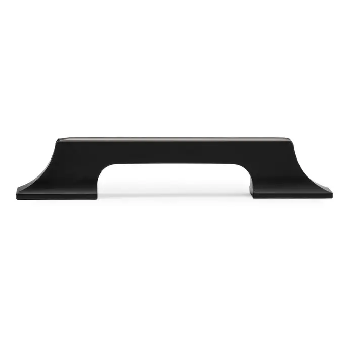 Ручка-скоба CAPPIO, алюминий, м/о 96 мм, цвет черный с серой вставкой