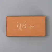 Коробка подарочная под бижутерию крафтовая, упаковка, «With love», 10 х 5 х 3 см