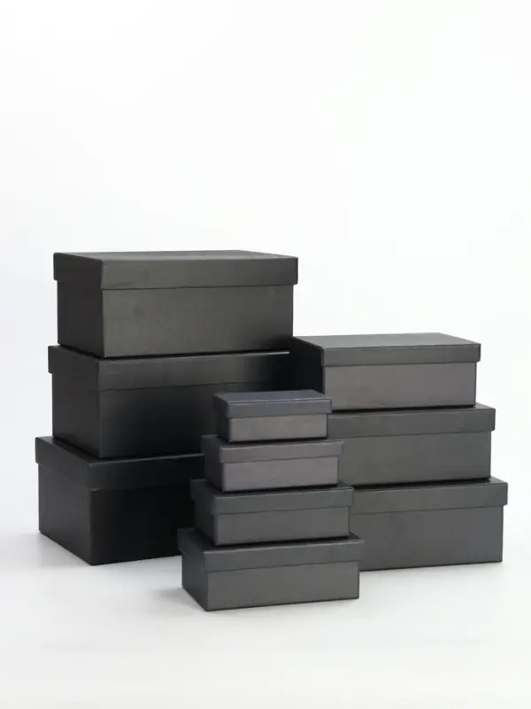 Набор коробок 10 в 1 Набор коробок 10 в 1 "Графит" 30 х19 х 12 - 12 х 6,5 х 4 см