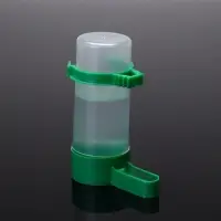 Поилка/кормушка для птиц 10.5&times;3.5 см, 90 мл, зелёная