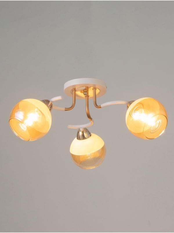 Люстра Люстра "Анден" 3хЕ27 40Вт бело-золотой 51х51х22 см