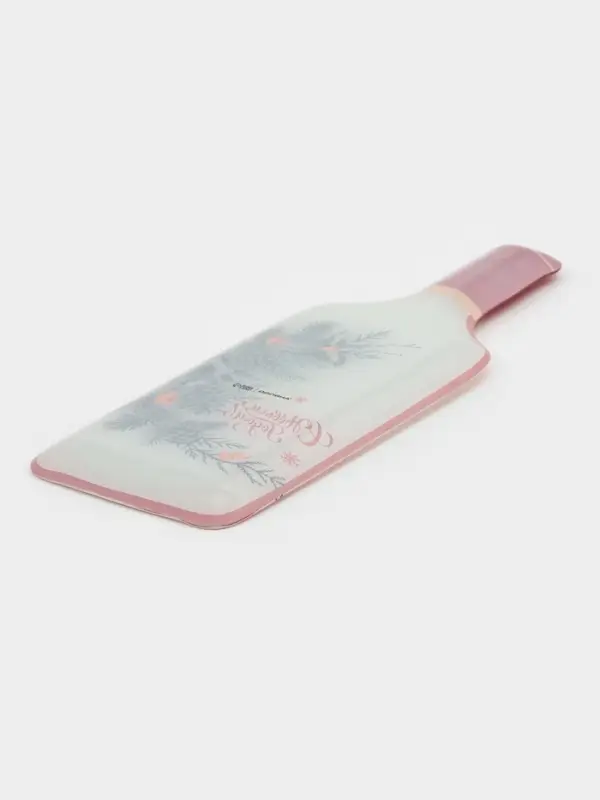 Блюдо сервировочное бутылка Блюдо сервировочное бутылка "С новым Годом" 34,5х11,5х1,5 см