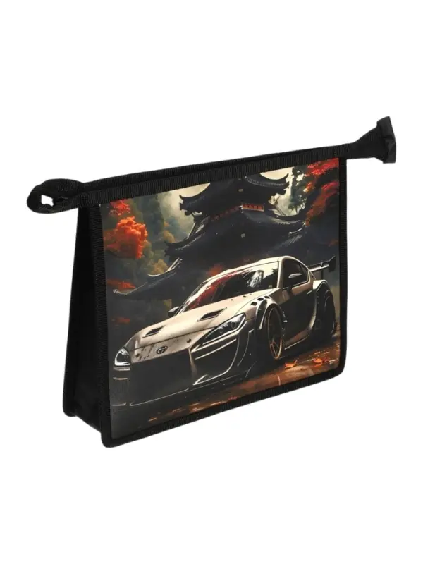 Папка для тетрадей А5 &laquo;Авто в лесу&raquo;, молния сверху, 230&times;190&times;50 мм