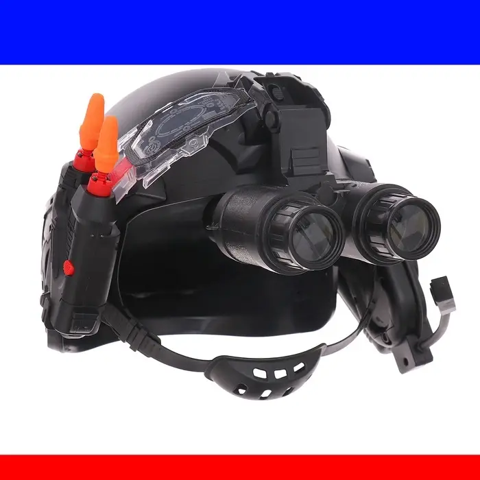 Шлем полицейского &laquo;Супер агент&raquo;, световые и звуковые эффекты, работает от батареек