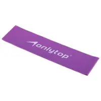 Фитнес-резинка ONLYTOP, 30,5х7,6х0,07 см, нагрузка 6 кг, цвет фиолетовый