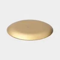 Тарелка подстановочная Magistro Brown Marble, d=33 см, стекло, коричневая