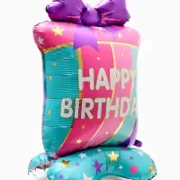 Воздушные шары фольгированны "Happy birthday", набор 5 штук