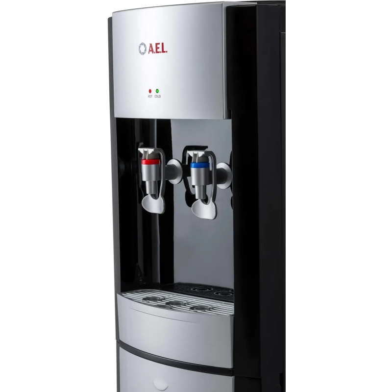 Кулер для воды AEL LD-AEL-28 black/silver напольный электронное охлажд