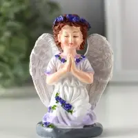 Сувенир полистоун "Девочка-ангел в платье с лавандой - молитва" фиолет 6,7х5х9 см Сувенир полистоун "Девочка-ангел в платье с лавандой - молитва" фиолет 6,7х5х9 см