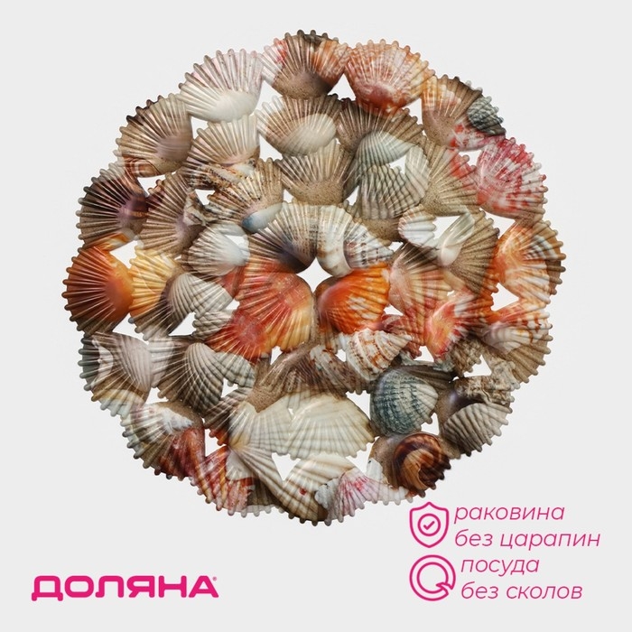 Решётка в раковину круглая Доляна «Ракушки», 28×28 см Решётка в раковину круглая Доляна «Ракушки», 28×28 см