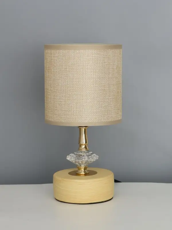 Лампа настольная RISALUX &laquo;Этнис&raquo;, E14, 40 Вт, бежевая, 13&times;13&times;26 см