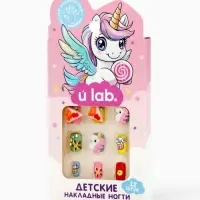 Детские накладные ногти &laquo;Единорожка&raquo;, 12 шт.