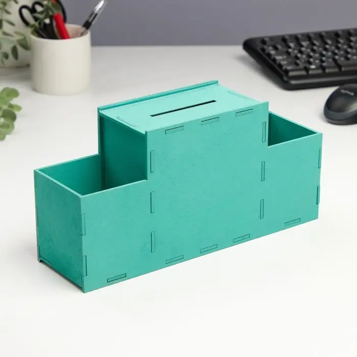 Органайзер для канцелярии с копилкой "Не откладывай на завтра..." 28х8,5х14 см