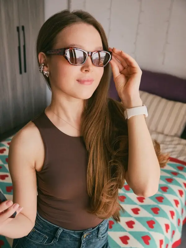 Очки солнцезащитные женские &laquo;OneSun. Леопардовый принт&raquo;, uv 400, коричневые