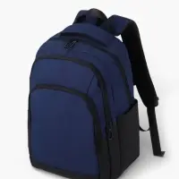 Рюкзак, 27*14*38,5 см, 2 отд 3н/карм, Комби, Водонепрон. дно, синий/черн