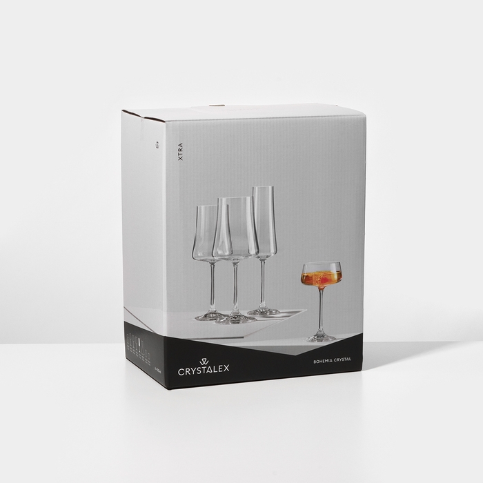 Набор стеклянных бокалов для шампанского «Экстра», 210 мл, 6 шт Набор стеклянных бокалов для шампанского «Экстра», 210 мл, 6 шт