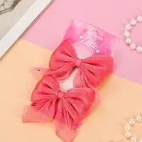 Зажимы для волос Выбражулька &laquo;Марта&raquo;, набор 2 шт., переливы, 7.5 см, розовые