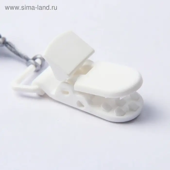 Держатель для пустышки «Зефирка» с прорезывателем, силиконовый