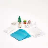Ночник - зеркало 3D акрил &laquo;Дед Мороз и ёлочка&raquo; 12&times;12&times;12 см