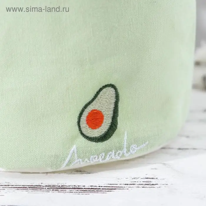 Корзина для хранения с ручками Доляна «Авокадо», 20×20×15 см, цвет фисташковый Корзина для хранения с ручками Доляна «Авокадо», 20×20×15 см, цвет фисташковый