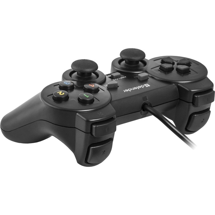 Геймпад Defender Omega USB, проводной, вибрация, для PC, USB, черный Геймпад Defender Omega USB, проводной, вибрация, для PC, USB, черный