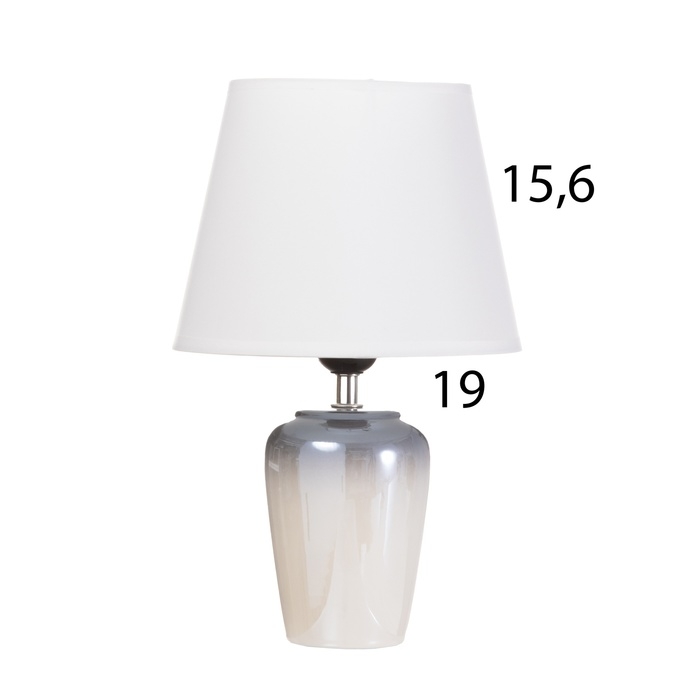 Лампа настольная Лампа настольная "Блеск" 1х40Вт Е27 мягкий серый 20х20х32см