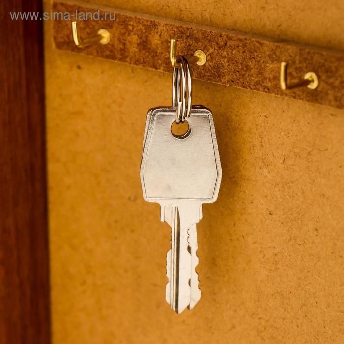 Ключница Ключница "Город 8" 15х21 см орех