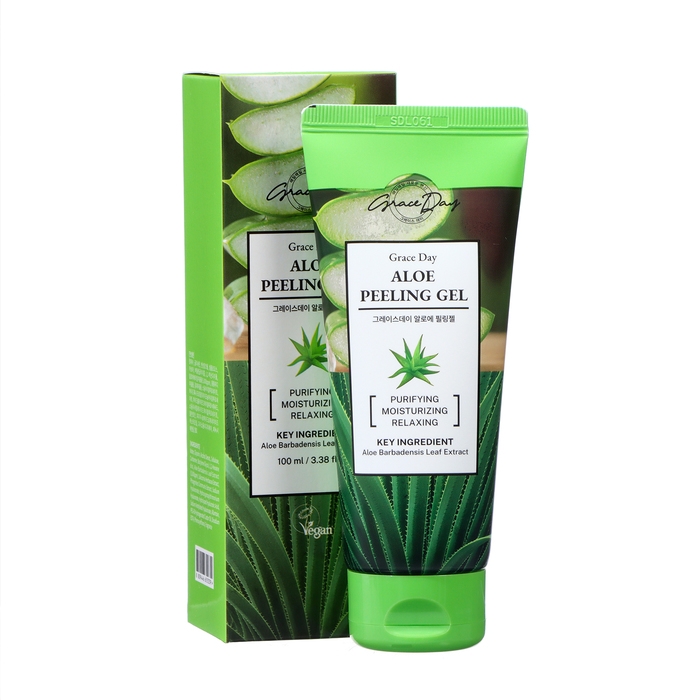 Пилинг-гель для лица Grace Day, отшелушивающий, с алоэ, 100 мл Пилинг-гель для лица Grace Day, отшелушивающий, с алоэ, 100 мл
