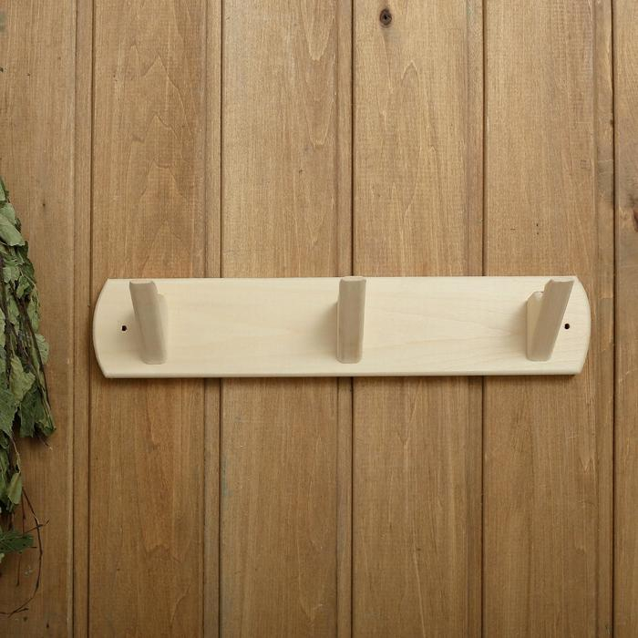 Вешалка деревянная, 3 крючка Вешалка деревянная, 3 крючка