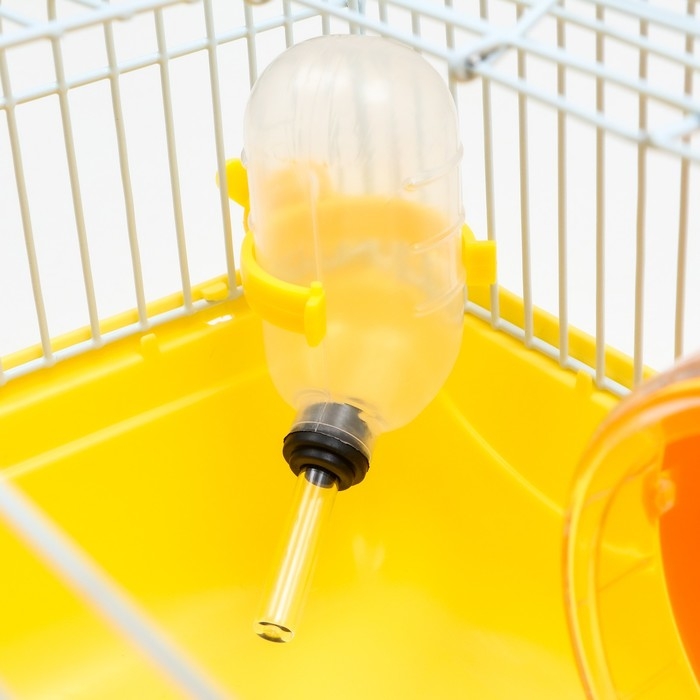 Клетка для грызунов Клетка для грызунов "Пижон", 31 х 24 х 17 см, жёлтая