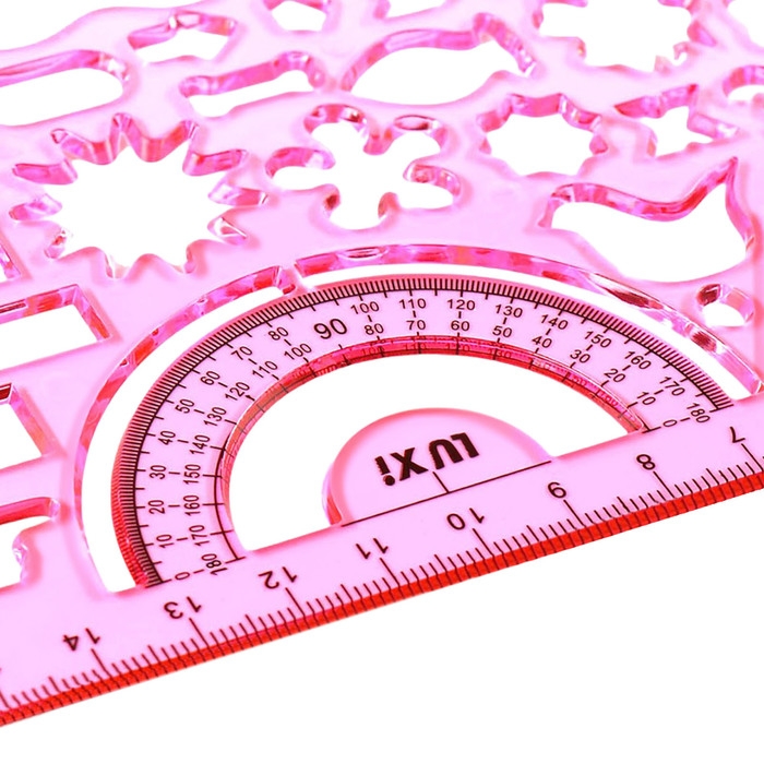 Набор трафаретов, 2 штуки, пластик, Геометрические фигуры МИКС Набор трафаретов, 2 штуки, пластик, Геометрические фигуры МИКС