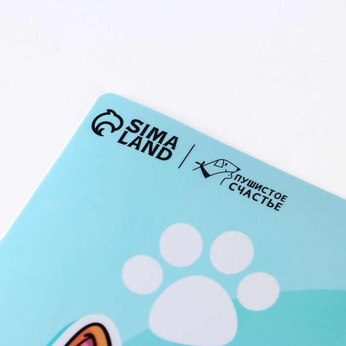 Коврик под миску нескользящий «Кушать готов!», 43х28 см Коврик под миску нескользящий «Кушать готов!», 43х28 см