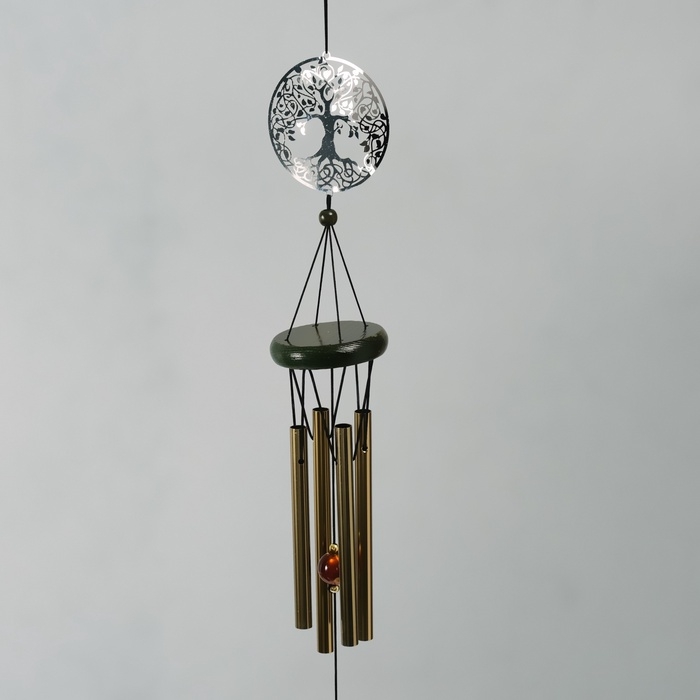 Музыка ветра металл Музыка ветра металл "Дерево" 4 трубки 68 см