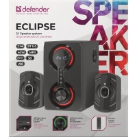 Компьютерные колонки 2.1 Defender Eclipse, 2х10 Вт + 20 Вт, USB, SD, AUX, BT,  черные