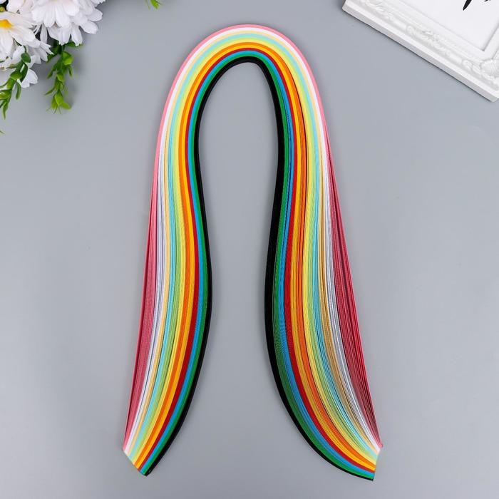 Полоски для квиллинга 144 полоски Полоски для квиллинга 144 полоски "Разноцветные" ширина 1 см длина 70 см