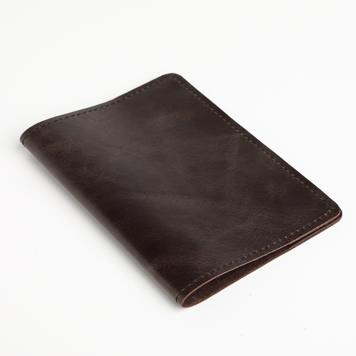 Обложка для паспорта, TEXTURA, цвет коричневый