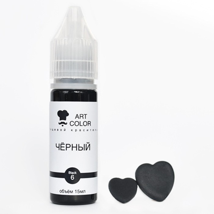 Гелевый краситель Art Color, чёрный, 15 мл Гелевый краситель Art Color, чёрный, 15 мл