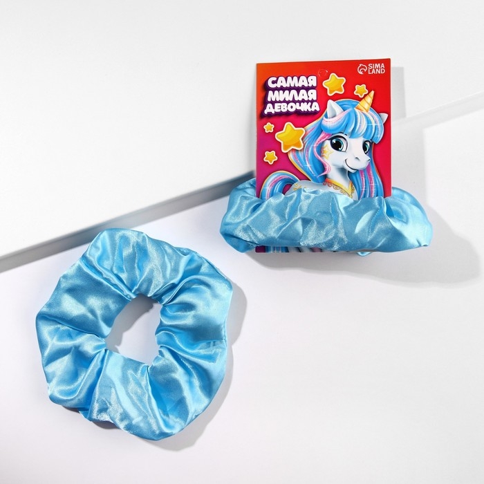 Резинки для волос светящаяся в темноте «Самая милая девочка» диам. 10 см Резинки для волос светящаяся в темноте «Самая милая девочка» диам. 10 см