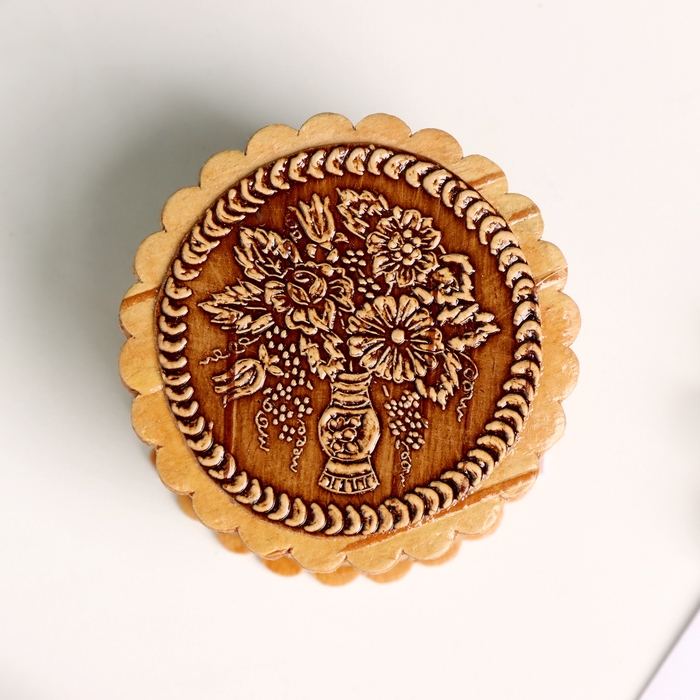 Шкатулка  Шкатулка "Букет", 40 х 25 мм, береста