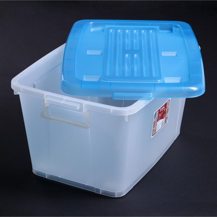 Ящик для хранения с крышкой Darel-box, 75 л, 70×49×37 см, цвет МИКС Ящик для хранения с крышкой Darel-box, 75 л, 70×49×37 см, цвет МИКС