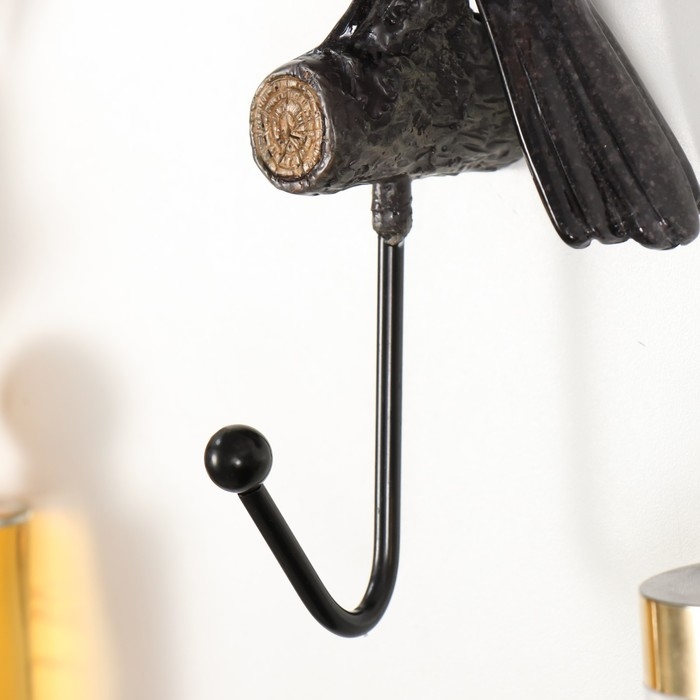 Крючок декоративный полистоун лак Крючок декоративный полистоун лак "Тукан" 16х7,5х23 см