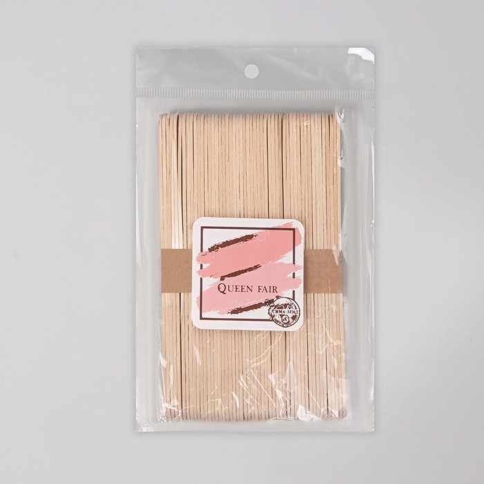 Шпатели для депиляции, деревянные, 14 × 1,6 см, 50 шт